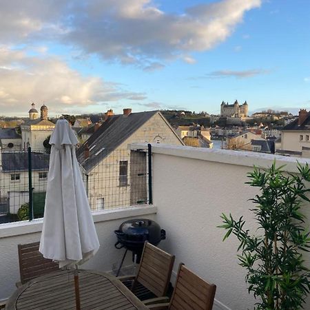 La Terrasse Saumuroise - Vue Chateau & Loire Buitenkant foto
