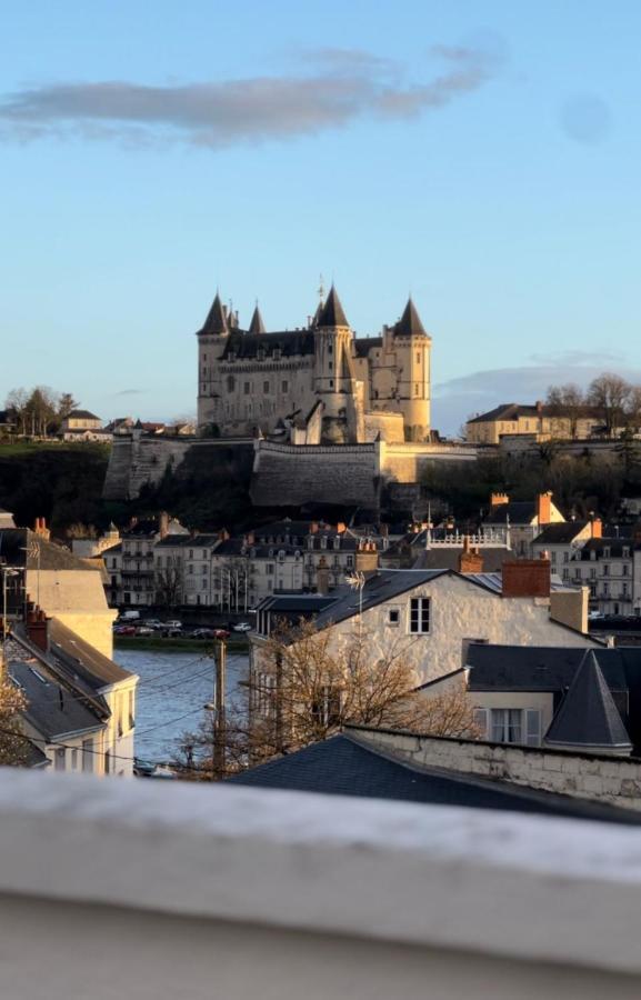 La Terrasse Saumuroise - Vue Chateau & Loire Buitenkant foto